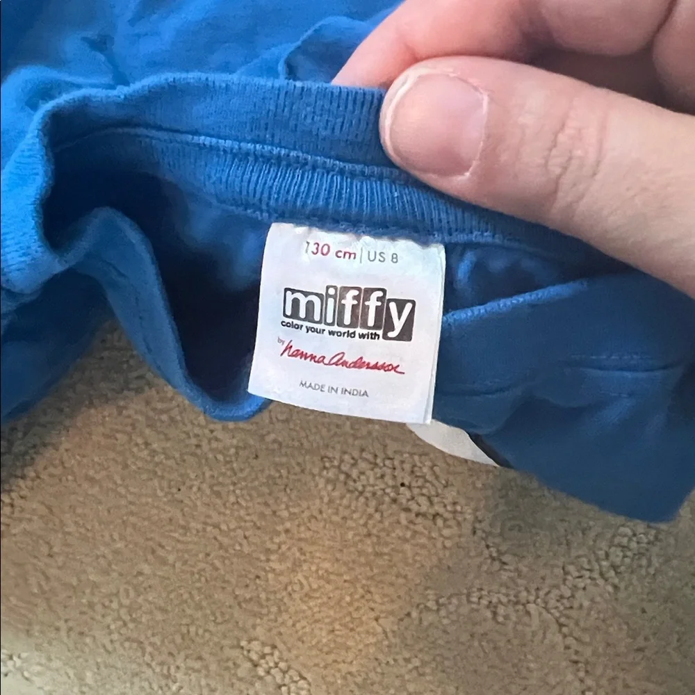 Hanna Andersson Miffy Blue Tee Size 8